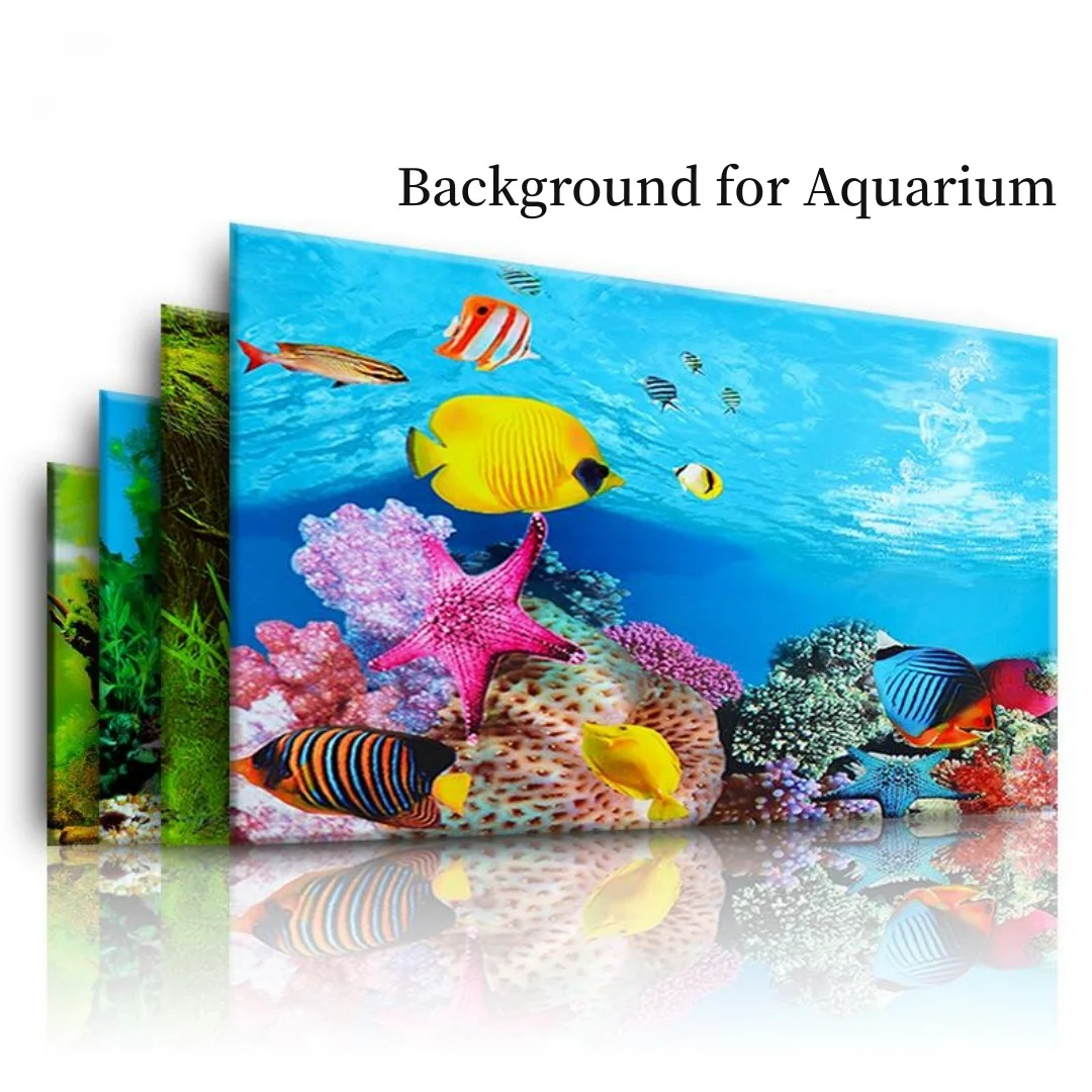Marine Aquarium All In One - Arka plan Akvaryum 3D Etiket Posteri